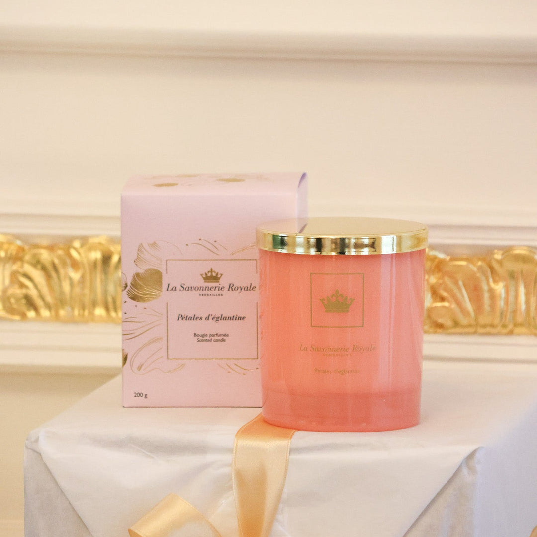 Bougie Pétales d'églantine - Collection Colorée